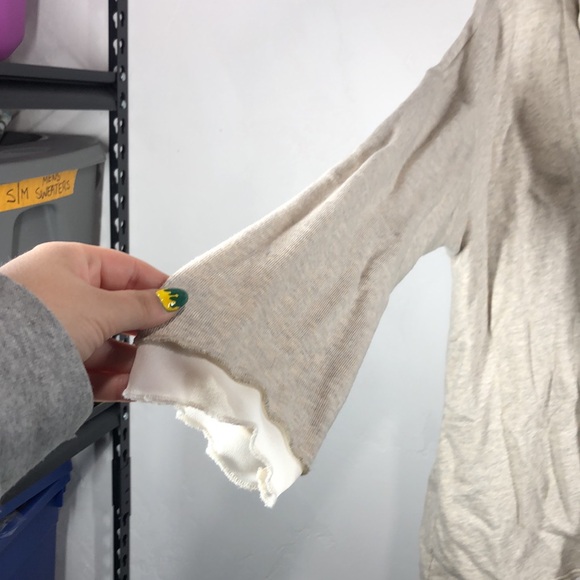 Point Zero tan hooded cardigan size large - Picture 5 of 10